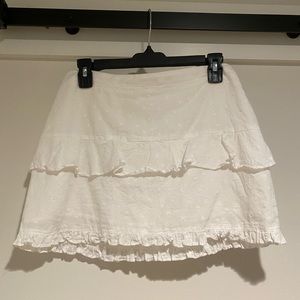 honey punch white star embroidered skirt!!